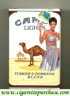 Camel Lights Casino Issue side slide cigarettes hard box